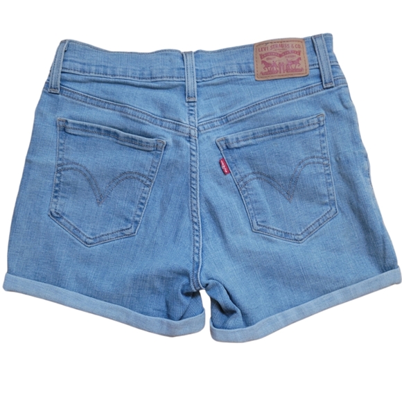 Levi's Mid Short Jean Shorts Light Blue Size 25 - Picture 2 of 3